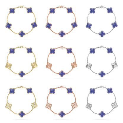 [Triumph Jewelry]CLOVER 5 MOTIF BLUE VEINS BRACELET COLLECTION