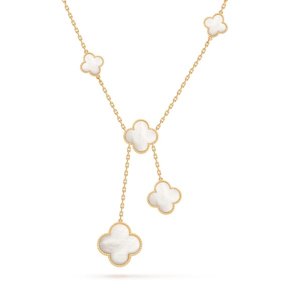 [Triumph Jewelry]CLOVER MOTHER OF PEARL NECKLACE 6 MOTIF