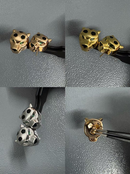 [Triumph Jewelry]CHRRTAH-PRINT STUD EARRINGS, THREE COLORS