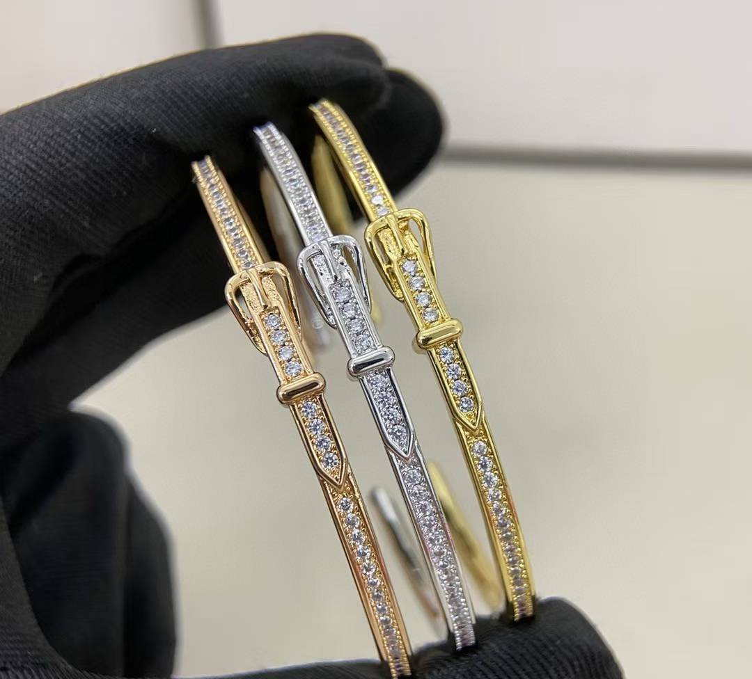 [Triumph Jewelry]DIAMOND-ENCRUSTED BRACELET THREE COLORS