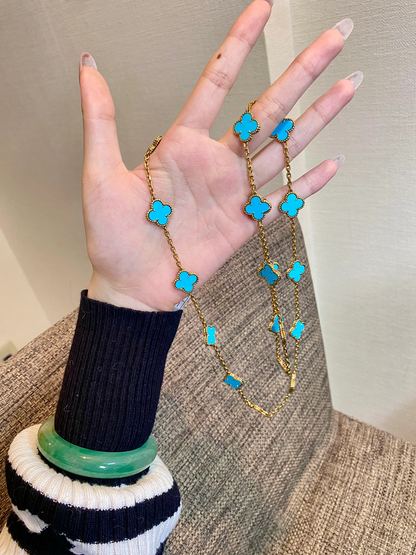 [Triumph Jewelry]CLOVER 20 MOTIFS TURQUOISE GOLD