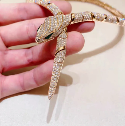 [Triumph Jewelry]HAUTE COUTURE GOLD SERPENTI NECKLACE