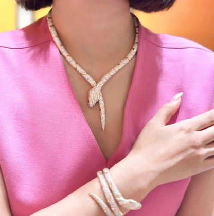 [Triumph Jewelry]HAUTE COUTURE GOLD SERPENTI NECKLACE