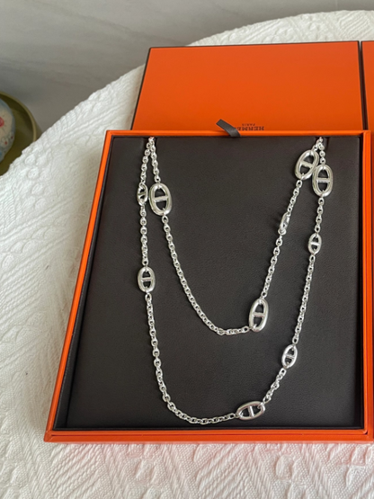 [Triumph Jewelry]Classic Silver Sweater Chain
