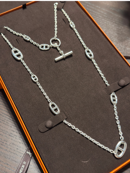 [Triumph Jewelry]Classic Silver Sweater Chain