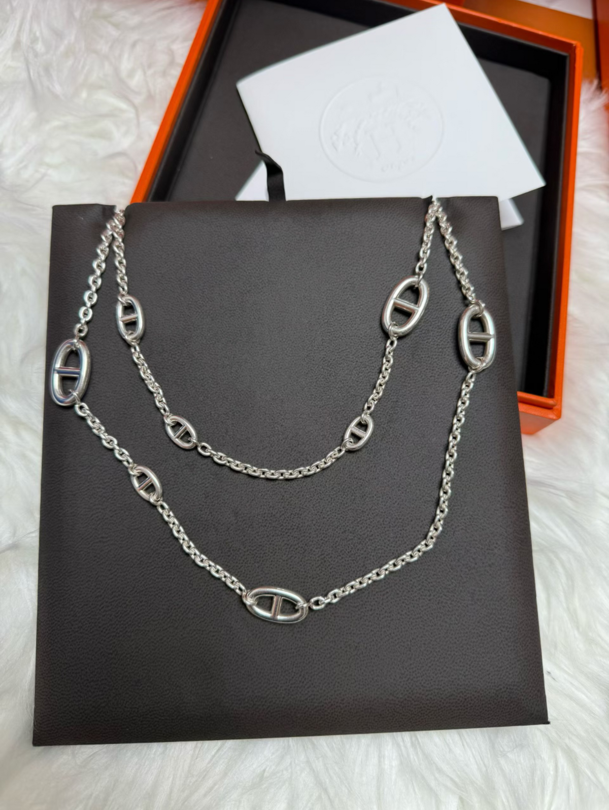 [Triumph Jewelry]Classic Silver Sweater Chain