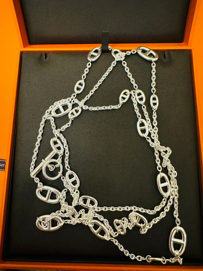 [Triumph Jewelry]Classic Silver Sweater Chain