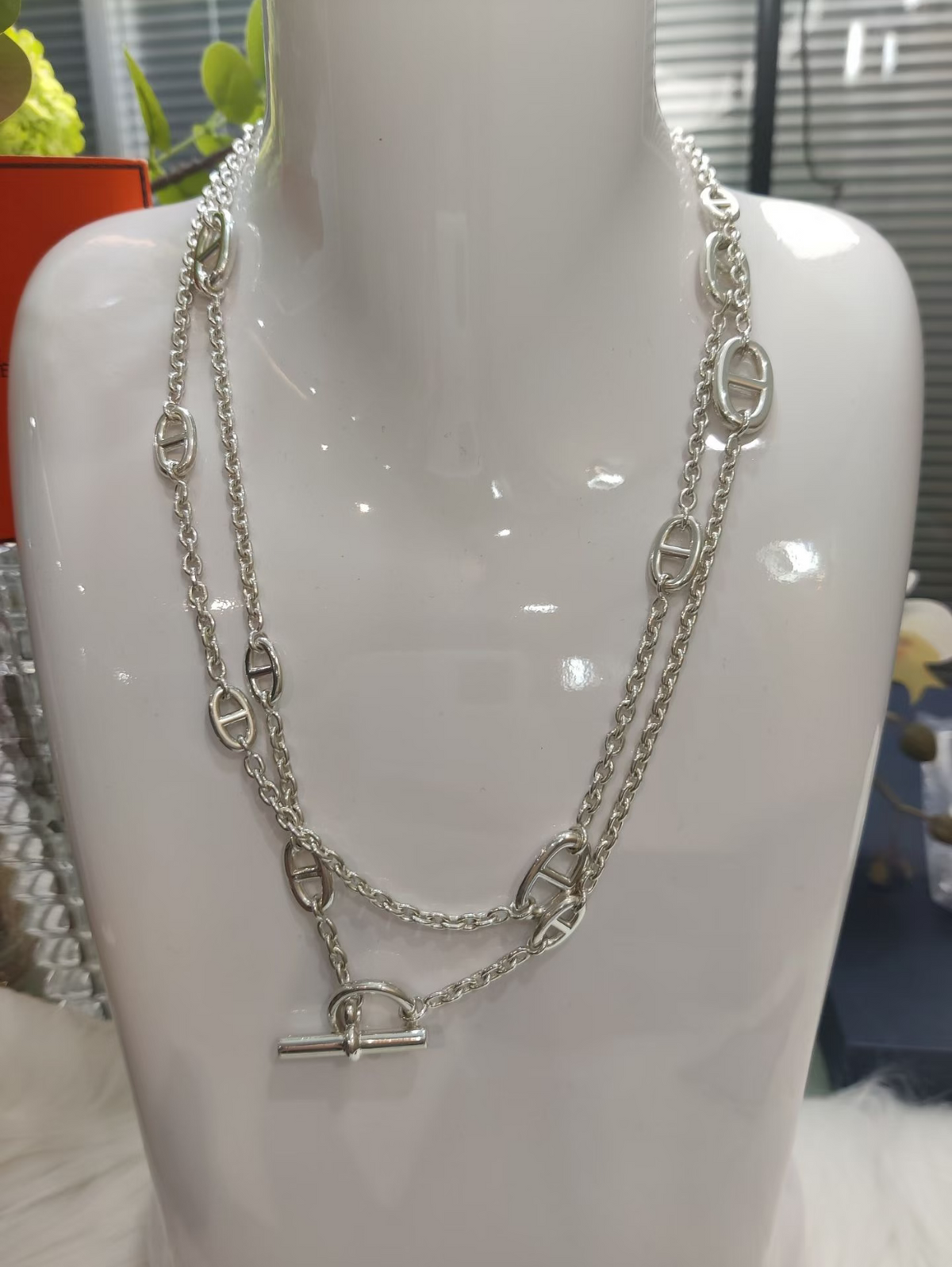 [Triumph Jewelry]Classic Silver Sweater Chain