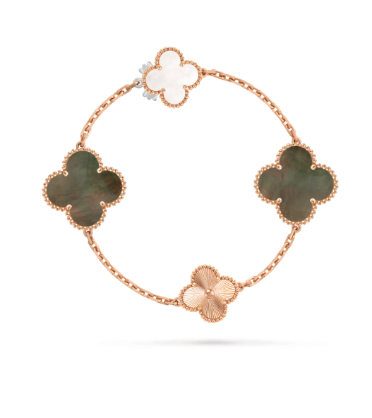 [Triumph Jewelry]DETACHABLE CLOVER 15(11+4) FLOWER SILVER NECKLACE SET
