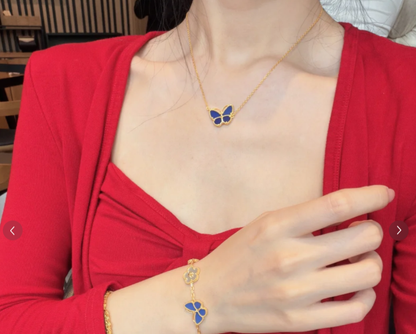 [Triumph Jewelry]2026 NEW BUTTERFLY BLUE   NECKLACE