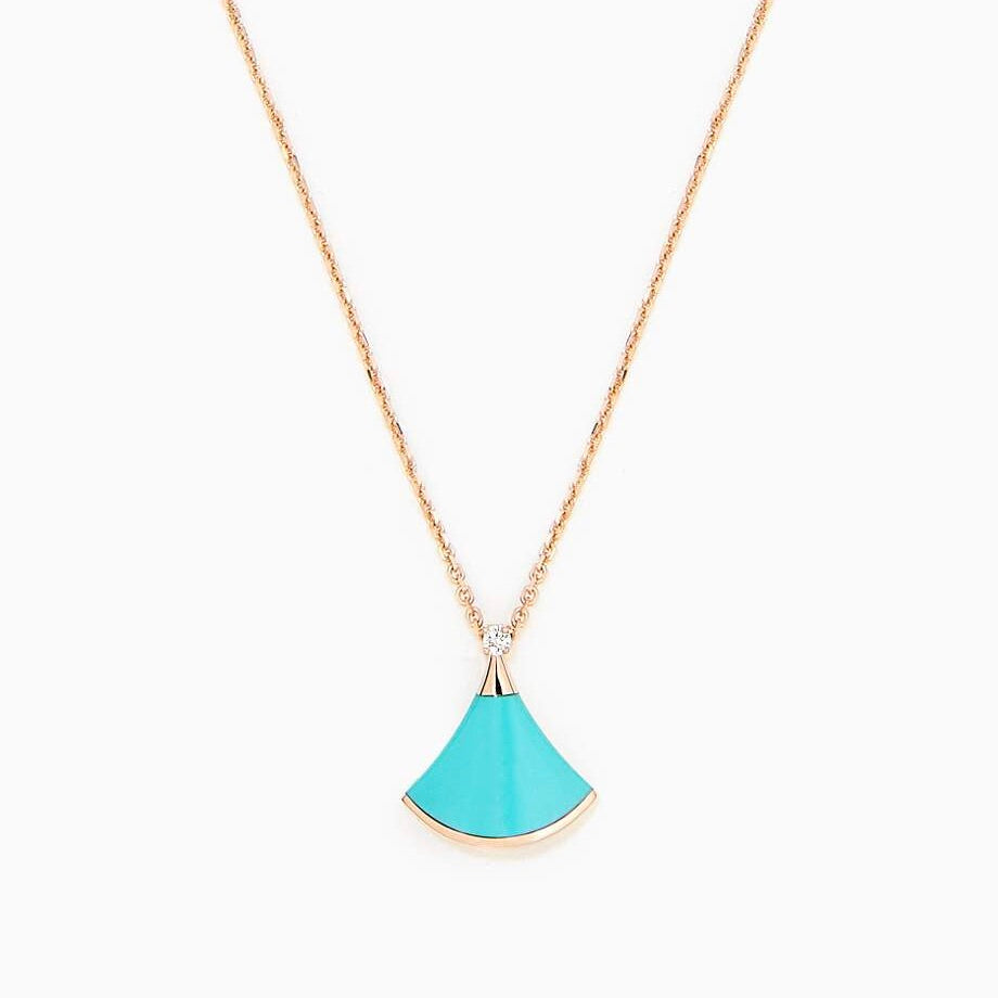 [Triumph Jewelry]DREAM NECKLACE TURQUOISE PINK GOLD