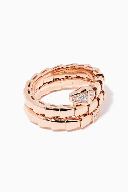 [Triumph Jewelry]SERPENTS DOUBLE ROW DIAMOND RING