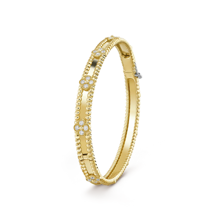 [Triumph Jewelry]CLOVER BRACELET 4MM DIAMONDS