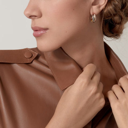 [Triumph Jewelry]TRINITY ON DIAMOND CLASSIC EARRINGS