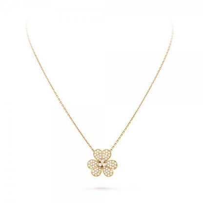 [Triumph Jewelry]FLOWER DIAMOND NECKLACE