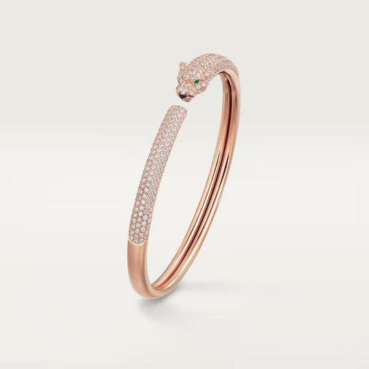 [Triumph Jewelry]PANTHERE FULL DIAMOND OPEN BRACELET