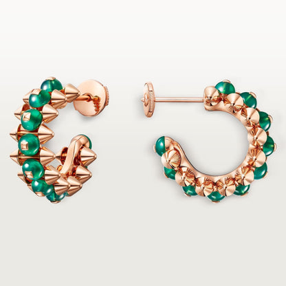 [Triumph Jewelry]CLASH 7.9MM AGATE CHALCEDONY EARRINGS