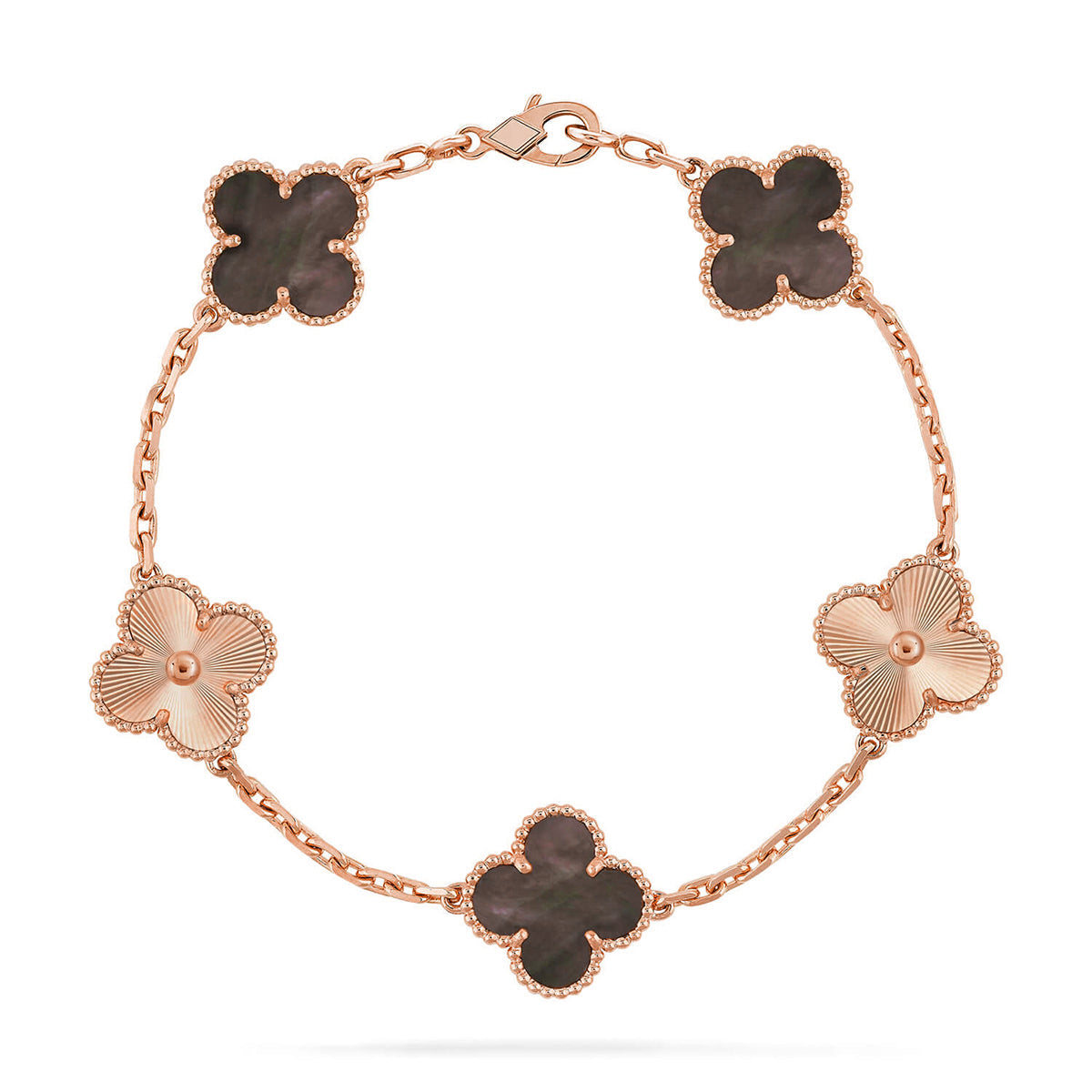 [Triumph Jewelry] CLOVER 5 MOTIF GRAY MOP BRACELET COLLECTION