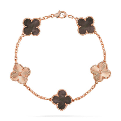 [Triumph Jewelry] CLOVER 5 MOTIF GRAY MOP BRACELET COLLECTION