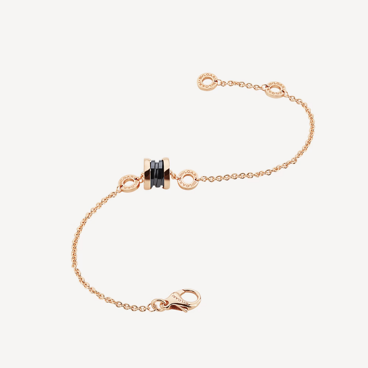 [Triumph Jewelry]ZERO 1 SOFT PINK GOLD AND BLACK CERAMIC BRACELET