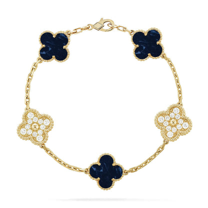 [Triumph Jewelry]CLOVER 5 MOTIF PIETERSITE BRACELET COLLECTION