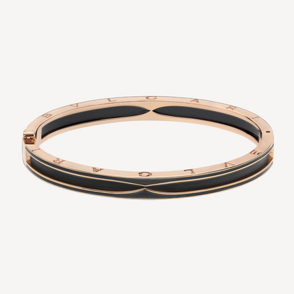 [Triumph Jewelry]ZERO 1 PINK GOLD WITH MATTE BLACK CERAMIC BRACELET