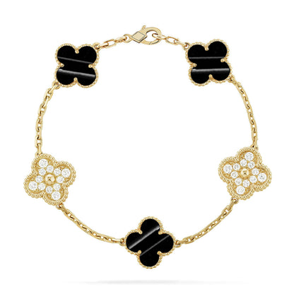 [Triumph Jewelry] CLOVER 5 MOTIF PULSAR STONE BRACELET COLLECTION