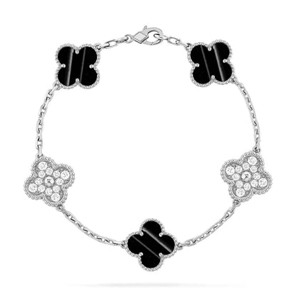 [Triumph Jewelry] CLOVER 5 MOTIF PULSAR STONE BRACELET COLLECTION