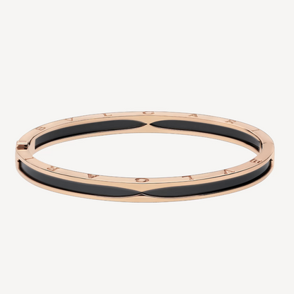 [Triumph Jewelry]ZERO 1 PINK GOLD WITH BLACK CERAMIC BRACELET