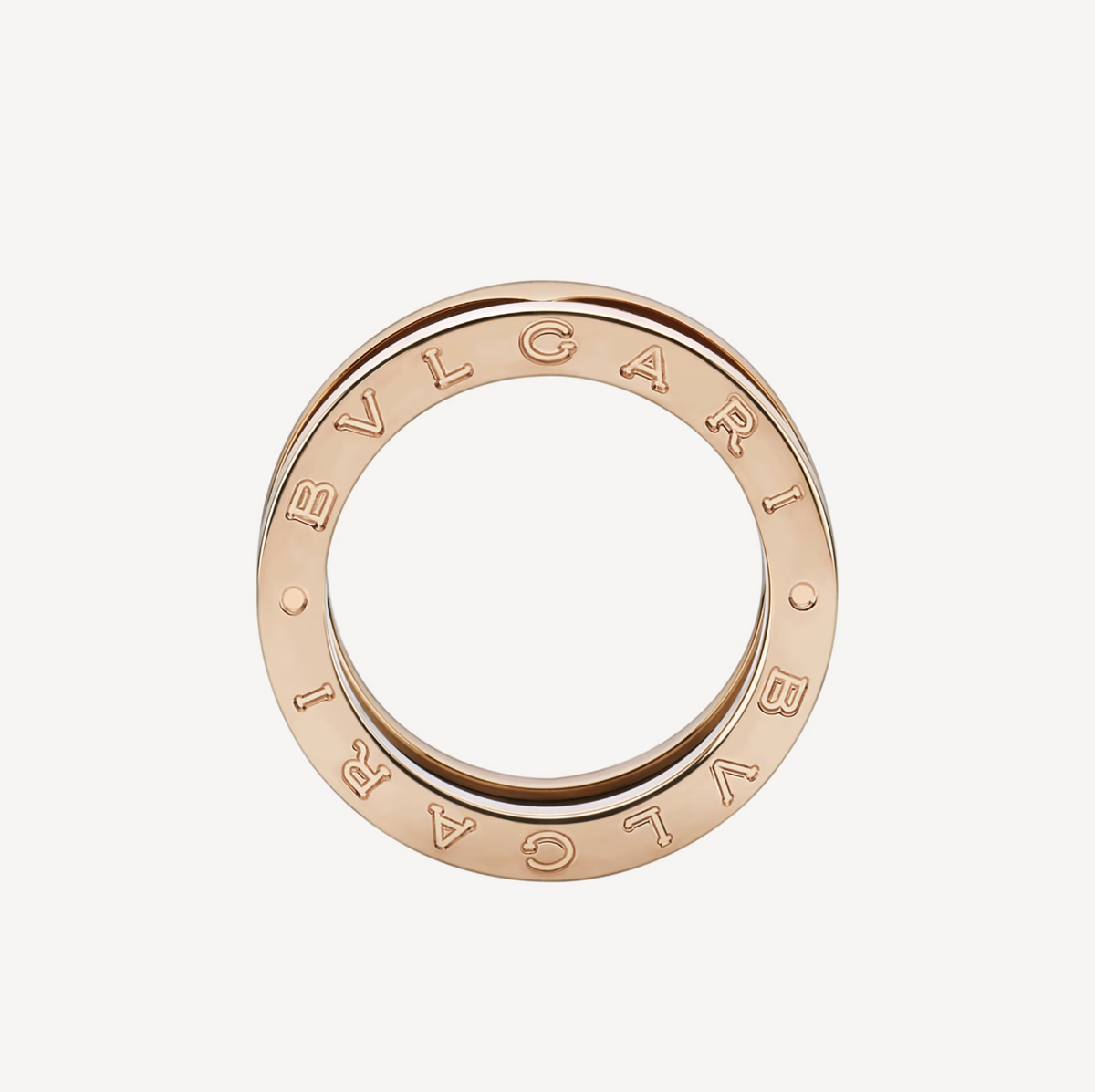 [Triumph Jewelry]ZERO 1 TWO-BAND LOOPS AND BLACK CERAMIC PINK GOLD RING