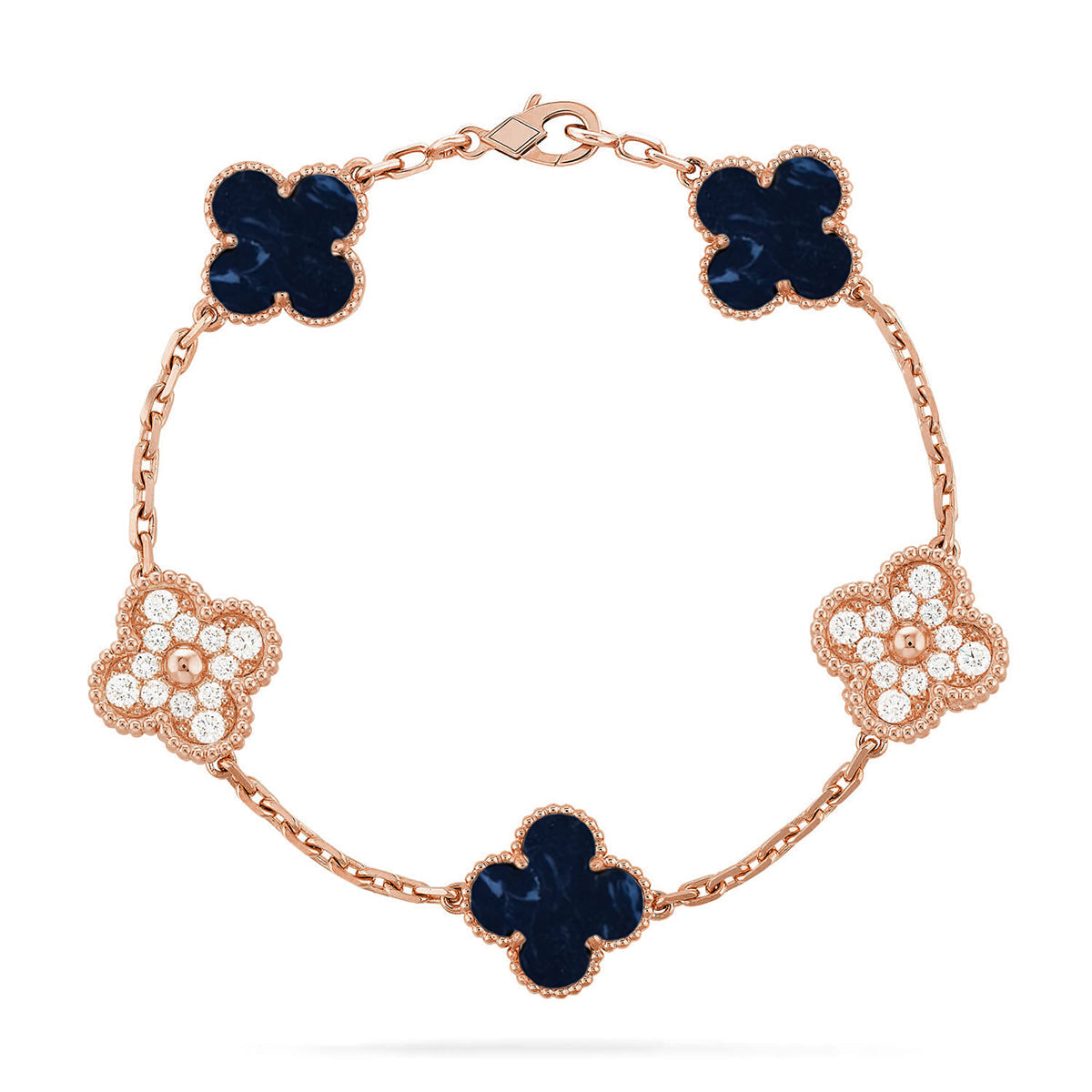 [Triumph Jewelry]CLOVER 5 MOTIF PIETERSITE BRACELET COLLECTION