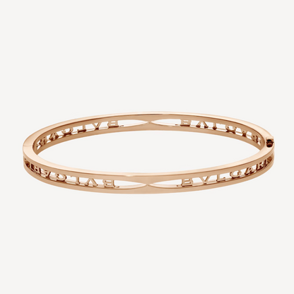 [Triumph Jewelry]ZERO 1 SPIRAL LOGO PINK GOLD BRACELET