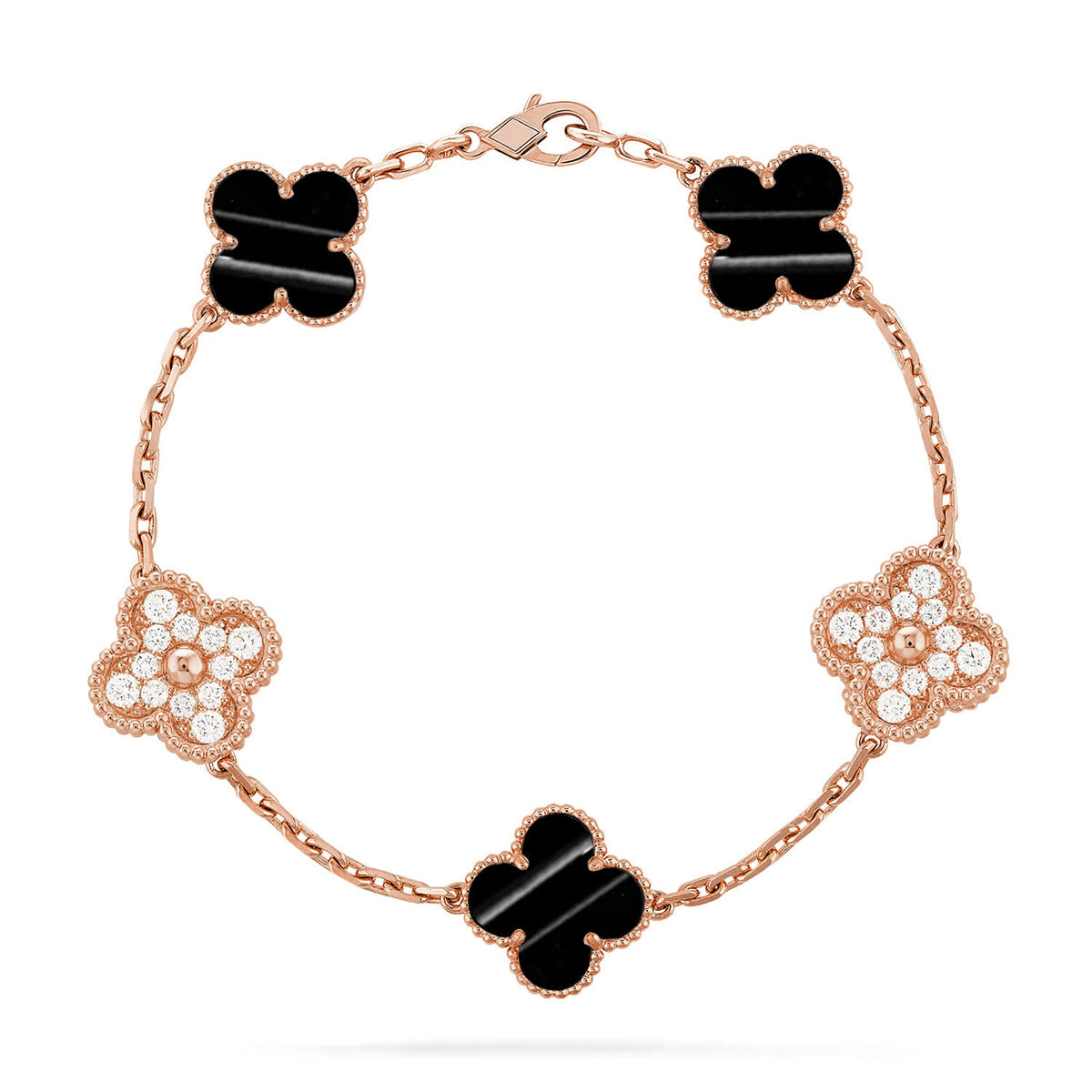 [Triumph Jewelry] CLOVER 5 MOTIF PULSAR STONE BRACELET COLLECTION