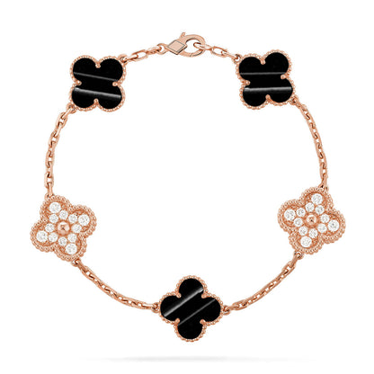 [Triumph Jewelry] CLOVER 5 MOTIF PULSAR STONE BRACELET COLLECTION