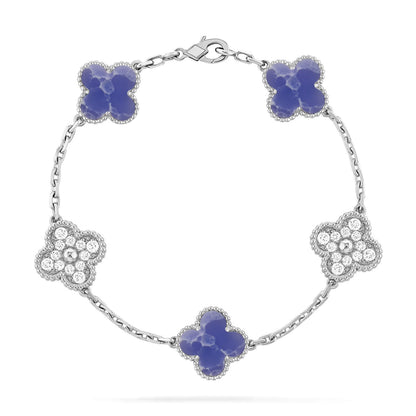 [Triumph Jewelry]CLOVER 5 MOTIF BLUE VEINS BRACELET COLLECTION