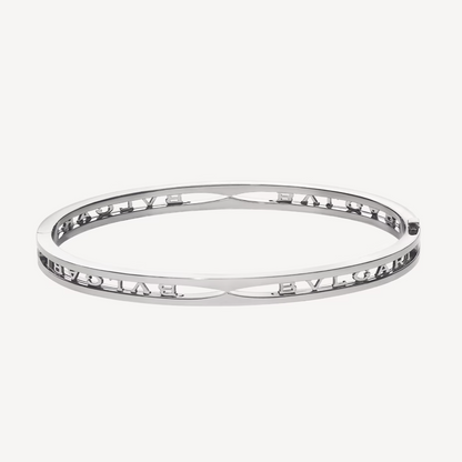 [Triumph Jewelry]ZERO 1 SPIRAL LOGO SILVER BRACELET