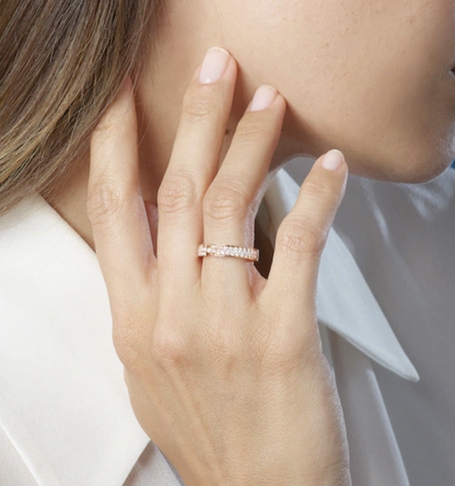 [Triumph Jewelry]ALLIANCE LIENS VIDENCE PAVED DIAMOND 4MM RING