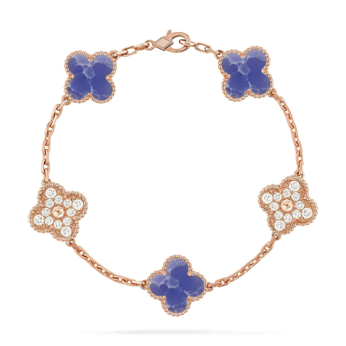 [Triumph Jewelry]CLOVER 5 MOTIF BLUE VEINS BRACELET COLLECTION