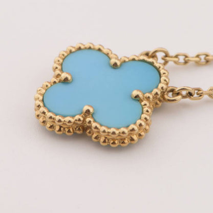 [Triumph Jewelry]CLOVER 15MM VINTAGE TURQUOISE NECKLACE