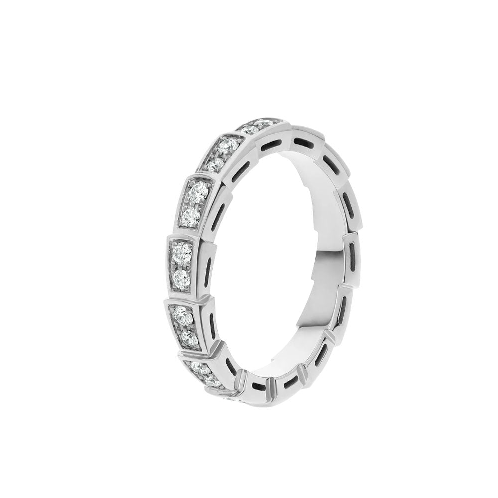 [Triumph Jewelry]SERPENTI RING SILVER DIAMOND PAVED 3MM