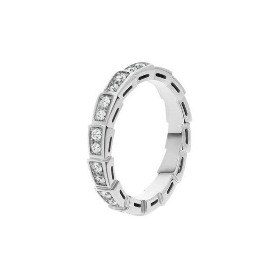 [Triumph Jewelry]SERPENTI RING SILVER DIAMOND PAVED 3MM