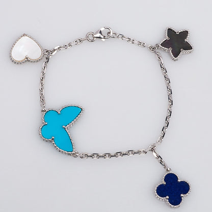 [Triumph Jewelry]LUCKY SPRING SILVER BRACELET 4 MOTIF