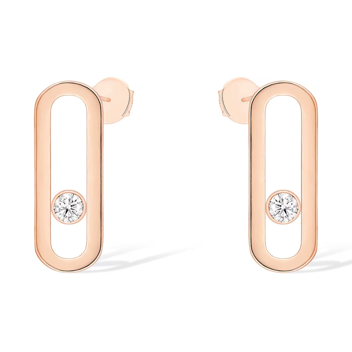 [Triumph Jewelry]MOVE UNO SMALL 1 DIAMOND EARRINGS