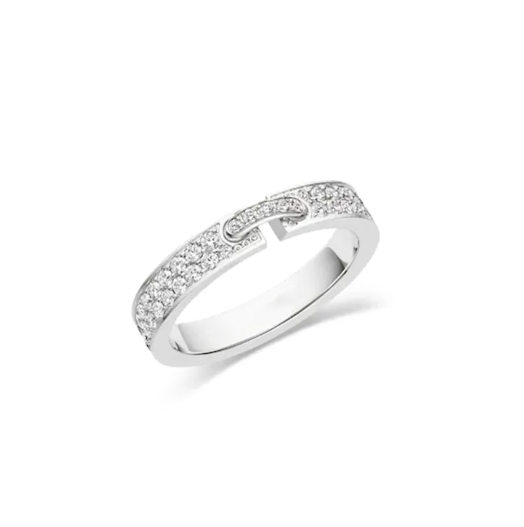 [Triumph Jewelry]ALLIANCE LIENS VIDENCE PAVED DIAMOND 4MM RING