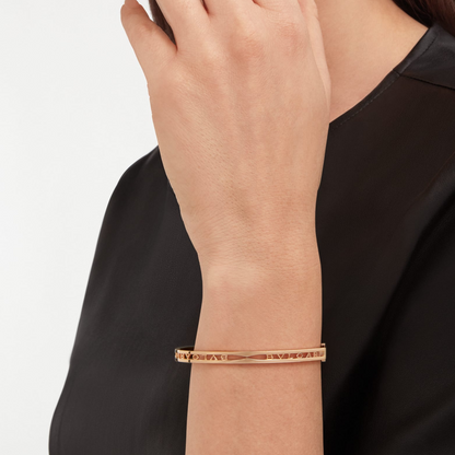[Triumph Jewelry]ZERO 1 SPIRAL LOGO PINK GOLD BRACELET