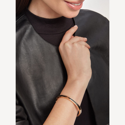 [Triumph Jewelry]ZERO 1 PINK GOLD WITH BLACK CERAMIC BRACELET
