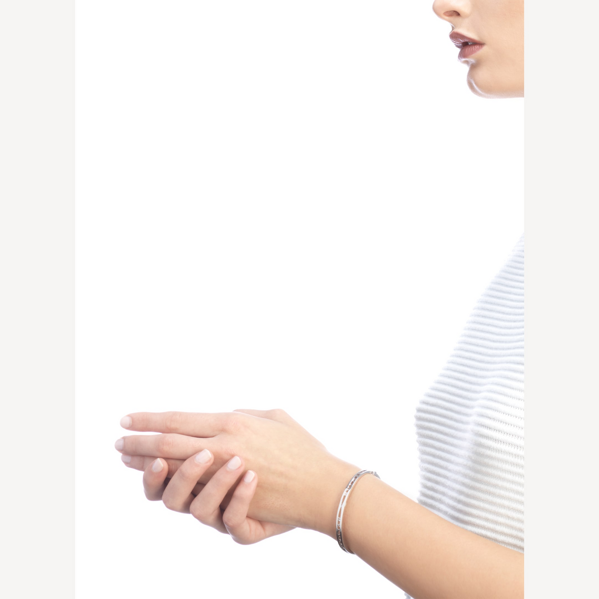 [Triumph Jewelry]ZERO 1 SPIRAL LOGO SILVER BRACELET