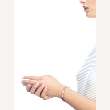 [Triumph Jewelry]ZERO 1 SPIRAL LOGO SILVER BRACELET