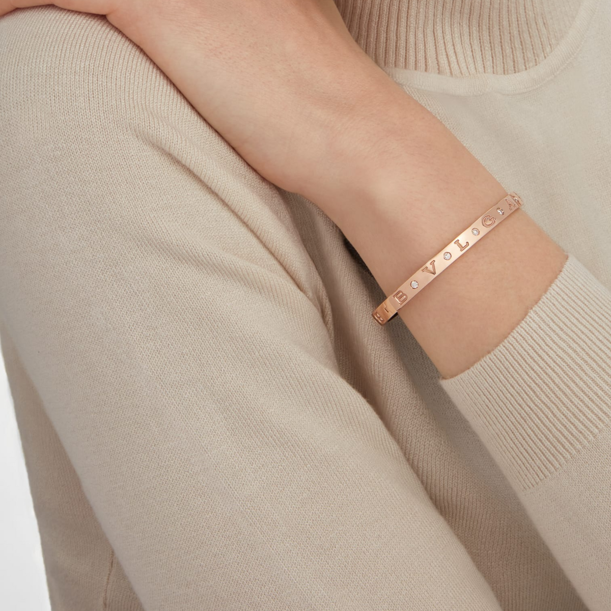 [Triumph Jewelry]ZERO 1 PINK GOLD 12 DIAMONDS BRACELET