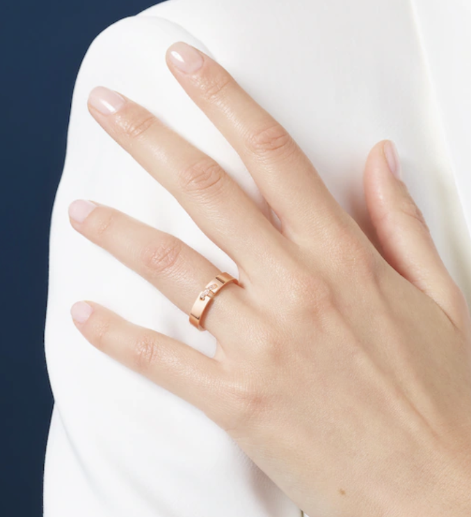[Triumph Jewelry]ALLIANCE LIENS VIDENCE DIAMOND 4MM RING